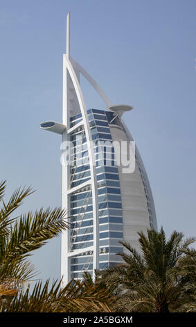 Burj al-Arab Hotel di lusso, Dubai, Emirati arabi uniti Foto Stock