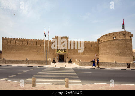 Museo di Dubai, Al Fahidi Fort, a Dubai, Emirati Arabi Uniti. Foto Stock