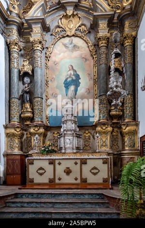 Cappella della risurrezione. Convento de Santa Clara (Santa Clara Convent), Funchal, Madeira, Portogallo Foto Stock