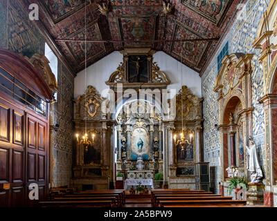 Cappella della risurrezione. Convento de Santa Clara (Santa Clara Convent), Funchal, Madeira, Portogallo Foto Stock