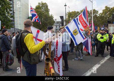 Brexit storico giorno 19 Ott Londra. Foto Stock