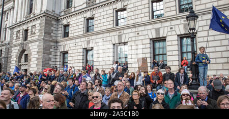 Brexit storico giorno 19 Ott Londra. Foto Stock