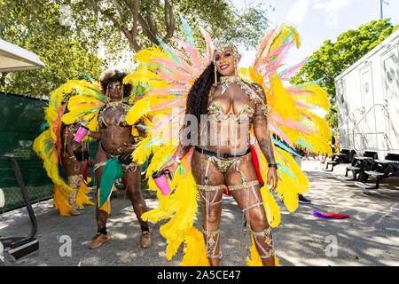 Il carnevale di Miami; data di Miami County motivi, 13 Ottobre 2019 Foto Stock