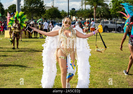 Il carnevale di Miami; data di Miami County motivi, 13 Ottobre 2019 Foto Stock