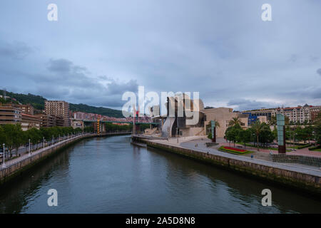 Museo Guggenheim a Bilbao, Spagna, Europa Foto Stock