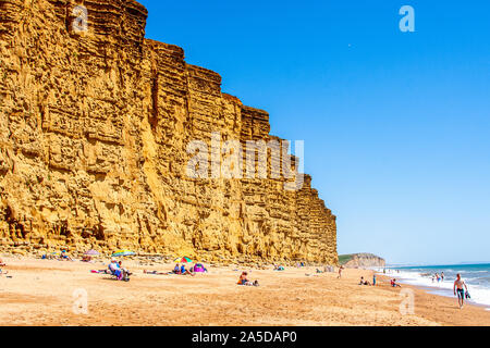 Area delle riprese di Poldark, porto di Bridport e Inlet a Bridport, West Bay, Dorset Foto Stock