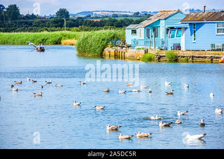 Porto di Bridport e insenatura a Bridport, West Bay, Dorset Foto Stock