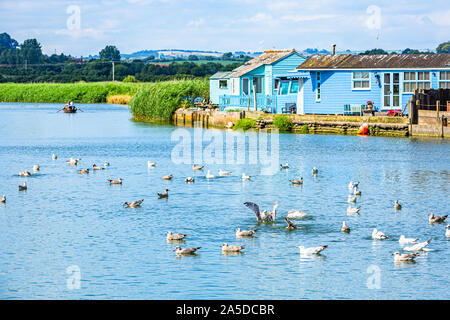 Porto di Bridport e insenatura a Bridport, West Bay, Dorset Foto Stock