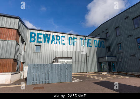 La Brewdog Birra Birreria sede in Ellon, Aberdeenshire in Scozia, Regno Unito Foto Stock