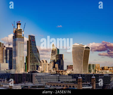 20 Fenchurch Street edificio (il) Walkie-Talkie, Londra, Regno Unito. Foto Stock