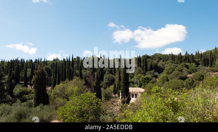 Bellissimo paesaggio di montagna sull'isola di Zante Foto Stock