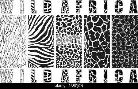 AFRICA SELVAGGIA Illustrazione Vettoriale