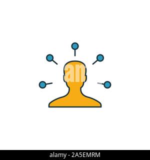 Business Intelligence icon set. Quattro elementi in diversi stili dal settore 4.0 raccolta di icone. Creative business intelligence riempito di icone Illustrazione Vettoriale