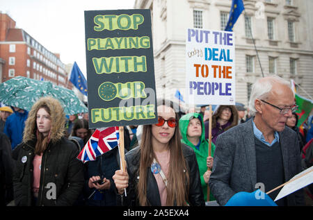 Voto popolare Marzo - 19.10.19 Foto Stock
