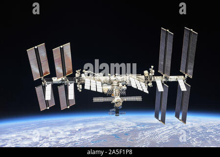 Completata la Stazione Spaziale Internazionale Foto Stock
