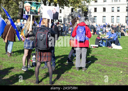 Il voto dei popoli, 19 ottobre 2019, Piazza del Parlamento di Londra Foto Stock