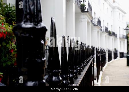 Pelham Crescent, South Kensington, Royal Borough di Kensington e Chelsea, a Londra. Foto Stock