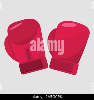 Guanto di boxe isolato illustrazione vettoriale Illustrazione Vettoriale