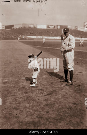 Il Babe Ruth e squadra mascotte Foto Stock