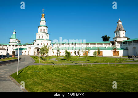 La nuova Gerusalemme, ISTRA, RUSSIA - Agosto 29, 2019: porta la Chiesa del Signore ingresso in Gerusalemme. La risurrezione la nuova Gerusalemme Stauropegial monastero. Foto Stock