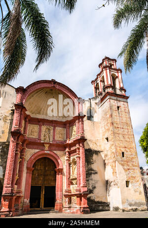 Cappella del Terzo Ordine di San Francesco in Cuernavaca, Messico Foto Stock