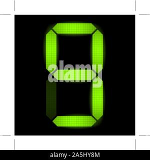 Numero digitale nove - controllare il mio portafoglio per altri numeri di serie Illustrazione Vettoriale