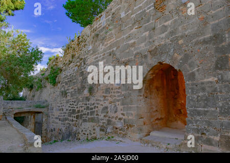 Castello di Denia è una icona della città e devono visitare il sito web Foto Stock