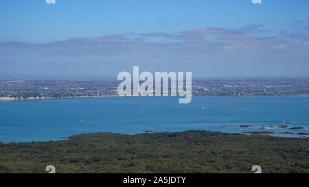 Rangitoto Island (Riserva Paesaggistica) vicino Auckland in Nuova Zelanda Foto Stock