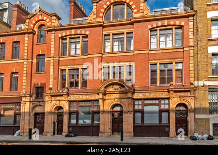 Londra SPITALFIELDS edificio datato 1902 UNA MENSA PER I POVERI EBREI Foto Stock