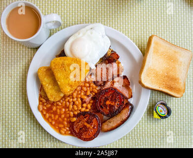 La completa prima colazione inglese. Prese con Nikon D5300 Foto Stock