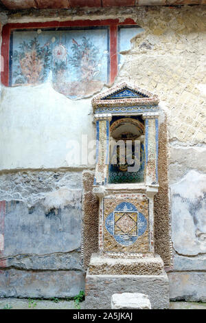 Casa dello scheletro, sito archeologico, Ercolano, Ercolano, Napoli, campania, Italy Foto Stock