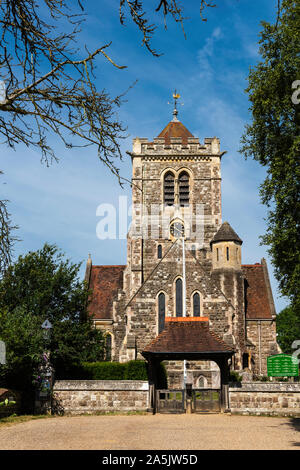 St Giles chiesa in Shipbourne, Kent Foto Stock