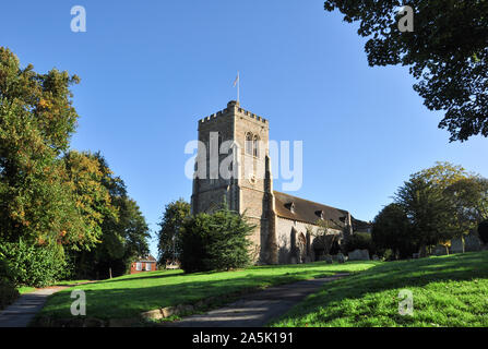 St Etheldreda la Chiesa Vecchia Hatfield, Hertfordshire, Inghilterra, Regno Unito Foto Stock