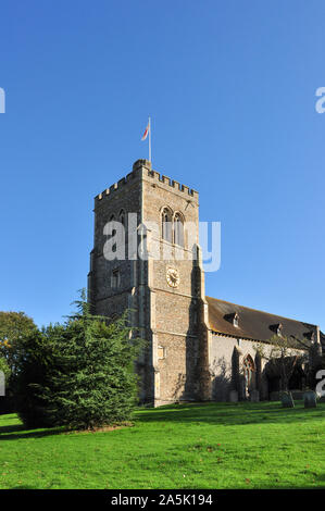 St Etheldreda la Chiesa Vecchia Hatfield, Hertfordshire, Inghilterra, Regno Unito Foto Stock