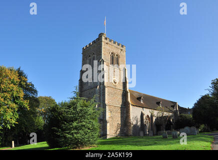 St Etheldreda la Chiesa Vecchia Hatfield, Hertfordshire, Inghilterra, Regno Unito Foto Stock