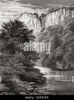 Alta Tor, Derbyshire, Inghilterra, visto qui nel XIX secolo. In inglese da immagini, pubblicato 1890. Foto Stock