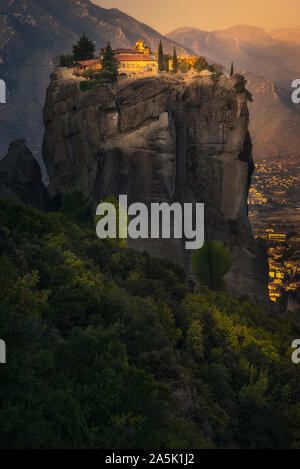 Monastero di Santa Trinità a Meteora, Grecia Foto Stock