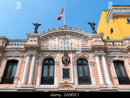 Casa de la Gastronomía Peruana, un museo nel vecchio era coloniale Post Office, Centro Storico (Centro Historico), Lima, Perù, Sud America Foto Stock