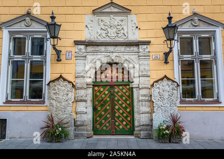 Casa delle Teste Nere, Tallinn, Estonia Foto Stock