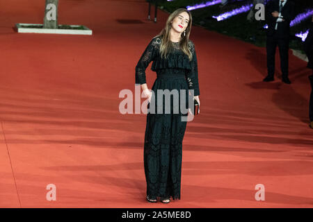 Maria Elena Boschi assiste 'l'Irlandese " tappeto rosso durante il XIV Roma Film Festival. Foto Stock