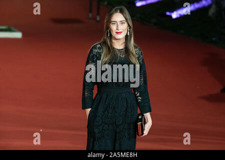 Maria Elena Boschi assiste 'l'Irlandese " tappeto rosso durante il XIV Roma Film Festival. Foto Stock