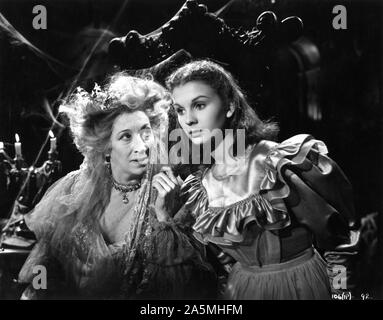 MARTITA HUNT come Miss Havisham E JEAN SIMMONS come giovani Estella in grandi aspettative 1946 Direttore David Lean romanzo di Charles Dickens Cineguild / Generale distributori di film / GFD Foto Stock