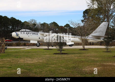 B-47 Stratojet in mostra presso il Museo Nazionale della Mighty Eighth Air Force Foto Stock