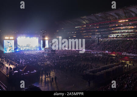 Ottobre 21, 2019, Tijuana, Baja California, Messico: la rock band Guns N' Roses si esibisce dal vivo sul palco durante un concerto a loro la non in questa vita Tour al Estadio Caliente. (Credito Immagine: © KC Alfred/ZUMA filo) Foto Stock