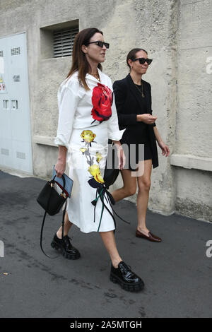 Amanda Shadforth frequentando la mostra durante la settimana della moda milanese settembre 18,2019 Foto Stock