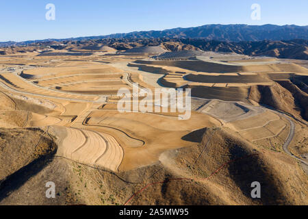 Newhall Ranch master comunitaria prevista in costruzione antenne Foto Stock