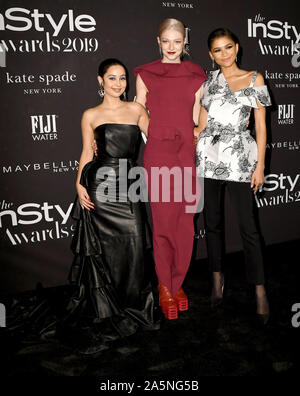 Ottobre 21, 2019, Los Angeles, California, Stati Uniti d'America: 21 Ottobre 2019 - Hollywood, California - Alexa Demie, cacciatore Schafer, Zendaya. 2019 InStyle Awards tenutosi presso il Getty Center. Photo credit: Birdie Thompson/AdMedia (credito Immagine: © Birdie Thompson/AdMedia via ZUMA filo) Foto Stock