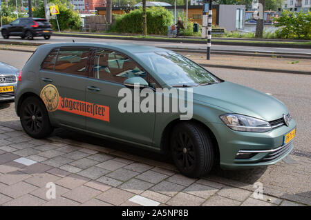 Società Jägermeister auto a Amsterdam Paesi Bassi 2019 Foto Stock
