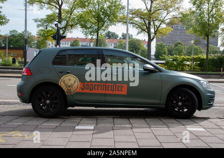 Società Jägermeister auto a Amsterdam Paesi Bassi 2019 Foto Stock
