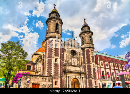 San Michele Arcangelo chiesa in Città del Messico Foto Stock